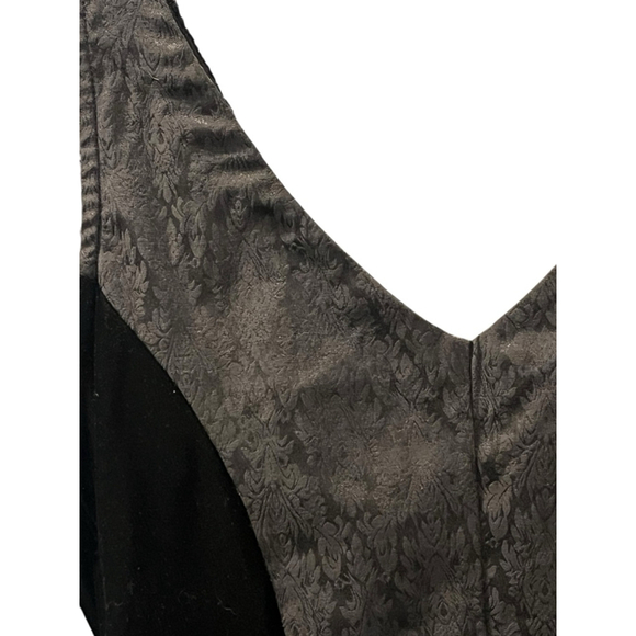 Zoe California Vintage 90's Silk Velvet Sequins Top Size Medium Festival Goth - Picture 7 of 8